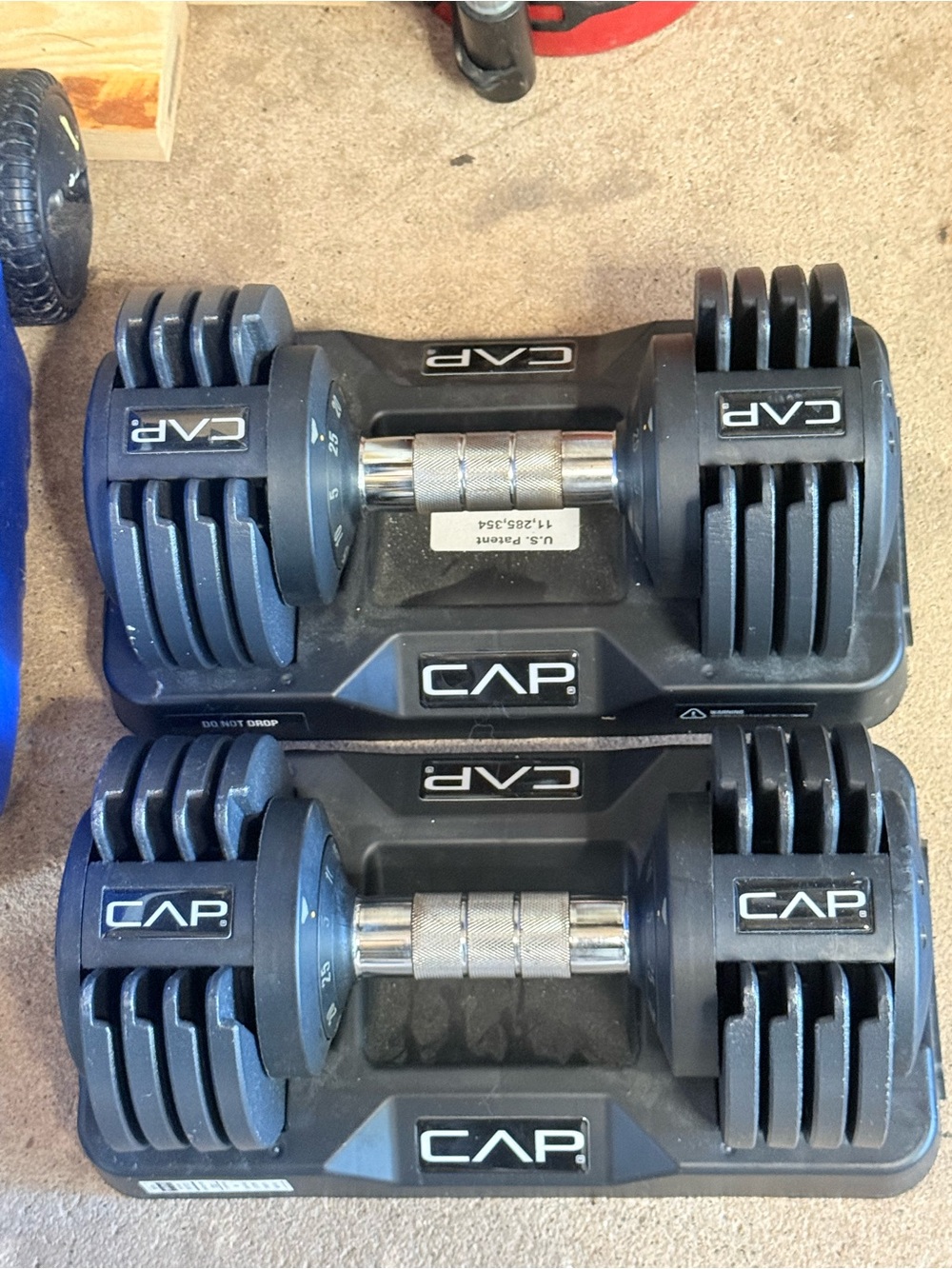 Adjustable Dumbbell Set - Black